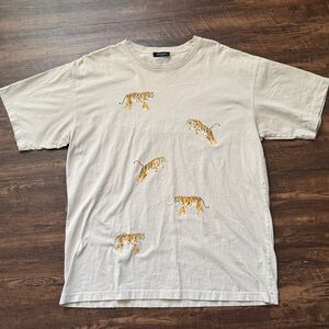 Zutter 100% Cotton Oversized Tiger Graphic Tee